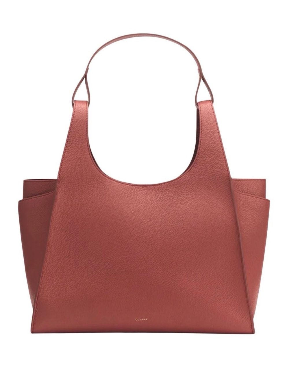 Cuyana Double Loop Satchel in Sold Out Dark Terracotta Leather 2026